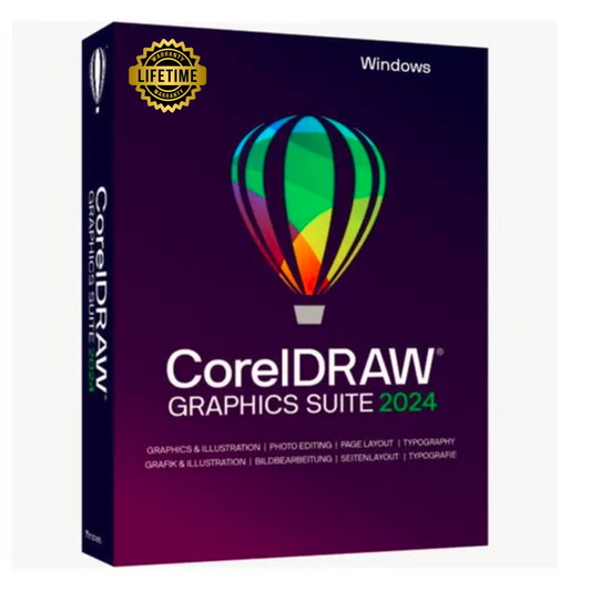 Suite graphique CorelDraw 2024 | Version à vie | Téléchargement numérique | Windows uniquement